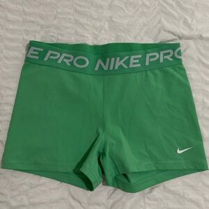 Nike Pro Green Shorts
